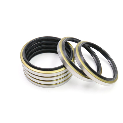Black Hydraulic Dust Seal Dkb Iron Rubber Material For Crawler Excavator