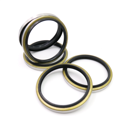 Excavator DKB Hydraulic Dust Seal Rubber Iron Material Black Color