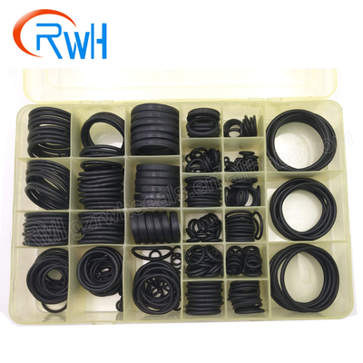 NBR 90 O Ring Box , Excavator CAT Oring Seal Kits Black Color