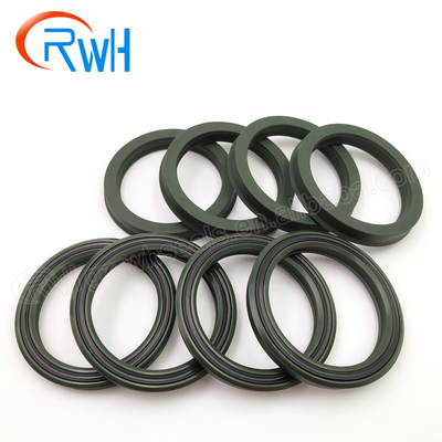 Oil Resistant Piston Rod Seals Hydraulic Green Color Pu Material
