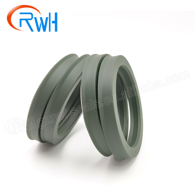 Oil Resistant Piston Rod Seals Hydraulic Green Color Pu Material