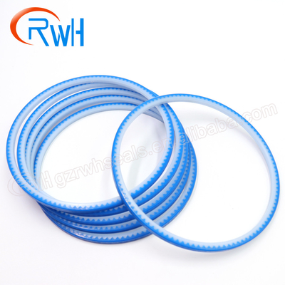 PU Piston Hydraulic Rod Seal Blue White For Crawler Excavator