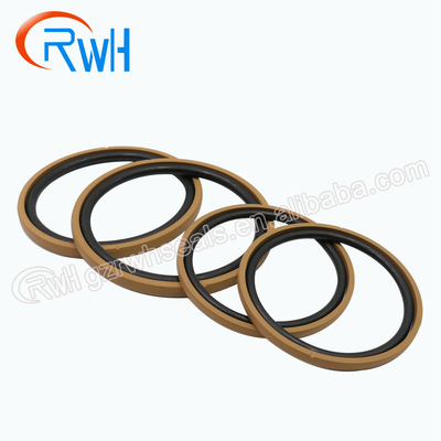 Construction Equipment Hydraulic Piston Seal NBR Material Golden Color