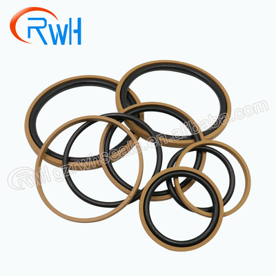 Construction Equipment Hydraulic Piston Seal NBR Material Golden Color