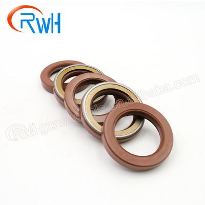 Rubber / FKM TCN Hydraulic Oil Seal Brown Color For Excavator