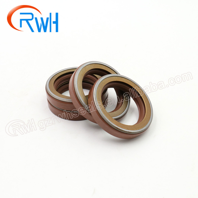 Rubber / FKM TCN Hydraulic Oil Seal Brown Color For Excavator