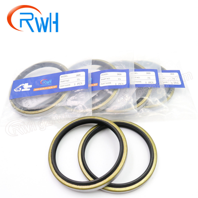 Black Hydraulic Dust Seal Dkb Iron Rubber Material For Crawler Excavator