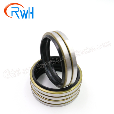 Black Hydraulic Dust Seal Dkb Iron Rubber Material For Crawler Excavator