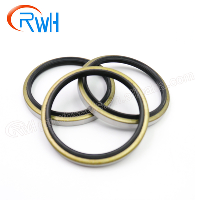 Black Hydraulic Dust Seal Dkb Iron Rubber Material For Crawler Excavator