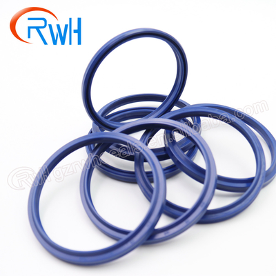 Excavator PU Hydraulic Dust Seal , Blue Color DHS Wiper Seal