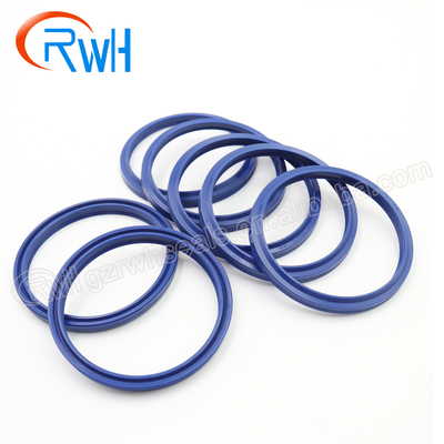 Excavator PU Hydraulic Dust Seal , Blue Color DHS Wiper Seal