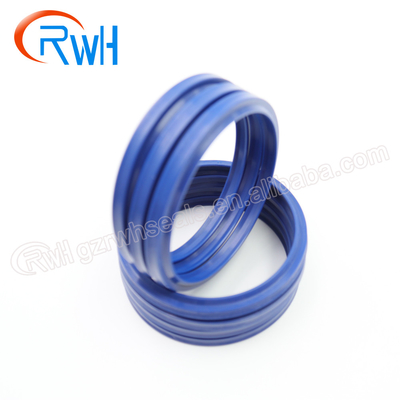 Excavator PU Hydraulic Dust Seal , Blue Color DHS Wiper Seal
