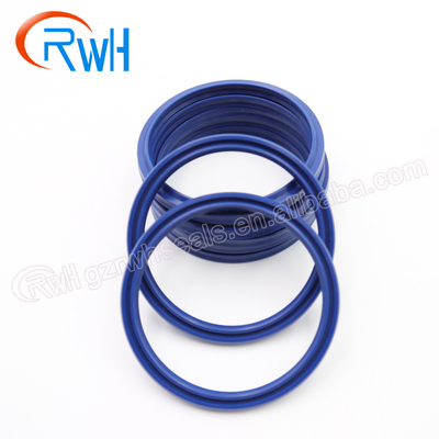 Excavator PU Hydraulic Dust Seal , Blue Color DHS Wiper Seal
