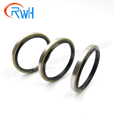Excavator DKB Hydraulic Dust Seal Rubber Iron Material Black Color