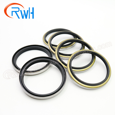 Excavator DKB Hydraulic Dust Seal Rubber Iron Material Black Color