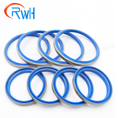 PU Iron 30Mpa Hydraulic Cylinder Wiper Seal DKBI With Blue Color