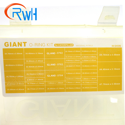 Giant Type Nitrile O Ring Box Set High Temperature For CAT Excavator